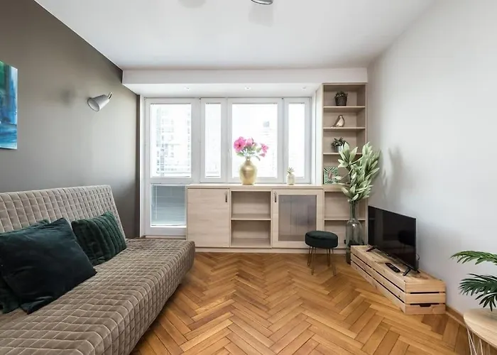 Boutique Apartment Emilii Plater 55 Two Rooms Apartment Balcony